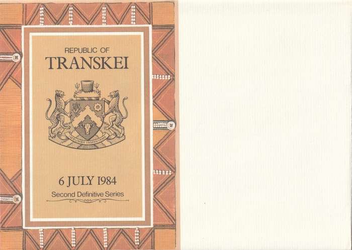Transkei - 1984 - Traditions Xhosa Lifestyle Second Definitive - First Day Large Card
