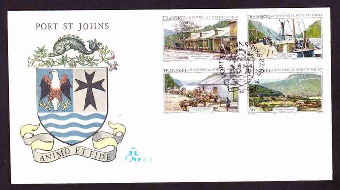 Transkei - 1986 - Historical Port St Johns - First Day Cover - Small