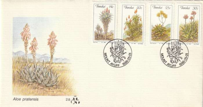 Transkei - 1986 - Aloes Aloe Succulents - First Day Cover - Small
