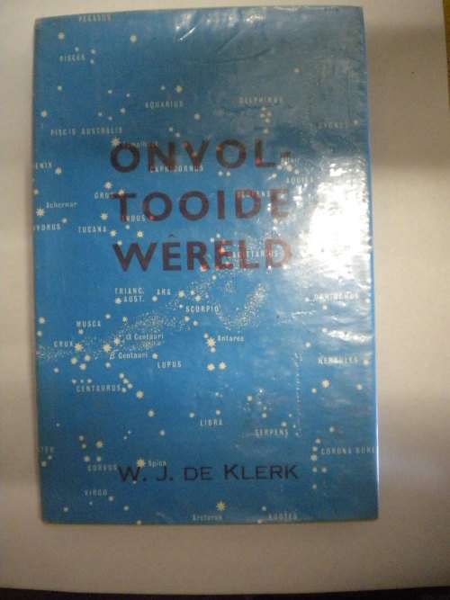 Onvoltooide wereld deur WJ de Klerk