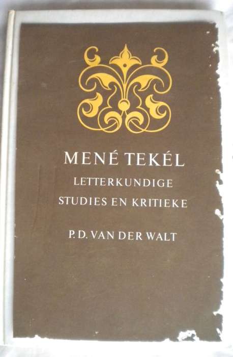 Mene Tekel deur PD van der Walt