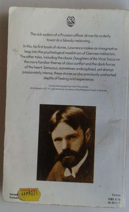 The Prussian officer and other stories by DH Lawrence