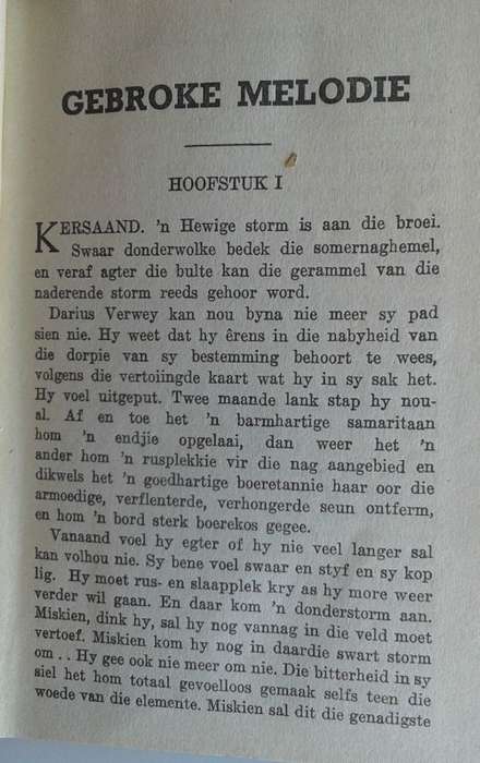 Gebroke melodie deur Gerrit Vermeulen