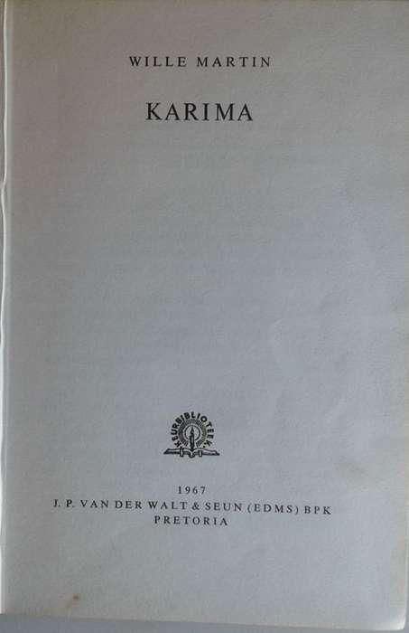 Karima deur Wille Martin