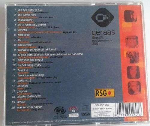 Geraas musiek toekennings 2001 CD