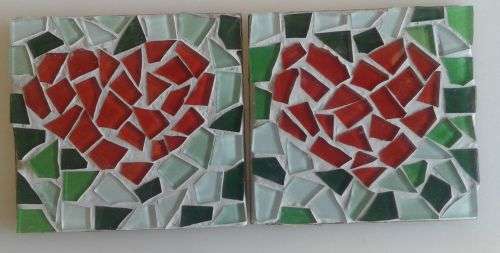 Handmade mosaic coasters