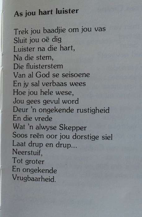 As die hart luister deur Nanda Pauw