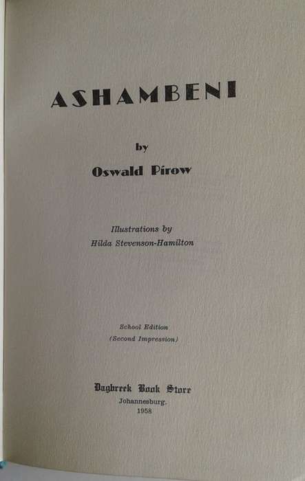 Ashambeni by Oswald Pirow