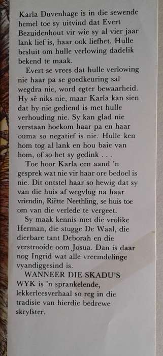 Wanneer die skadus wyk deur Schalkie van Wyk