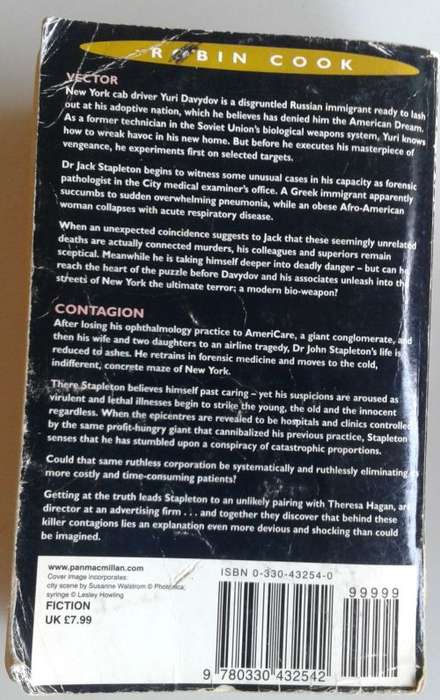 Vector and Contagion by Robin Cook