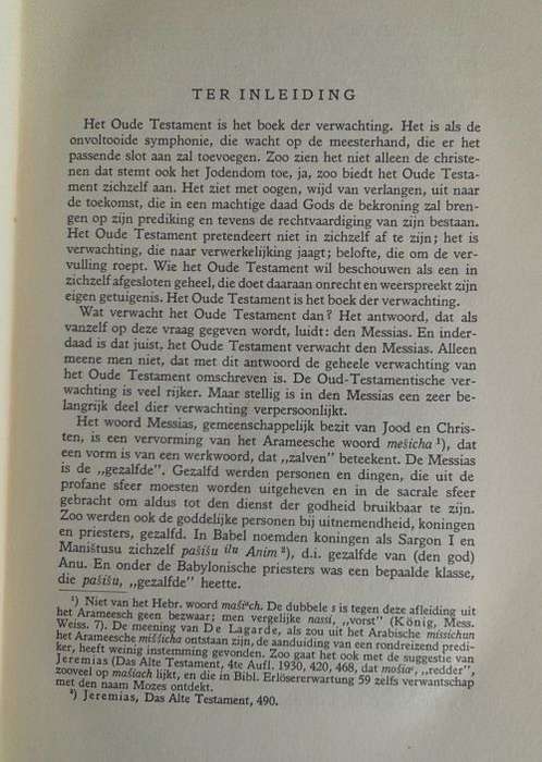 De Christus verwachting in het Oude Testament door dr AH Edelkoort 1941