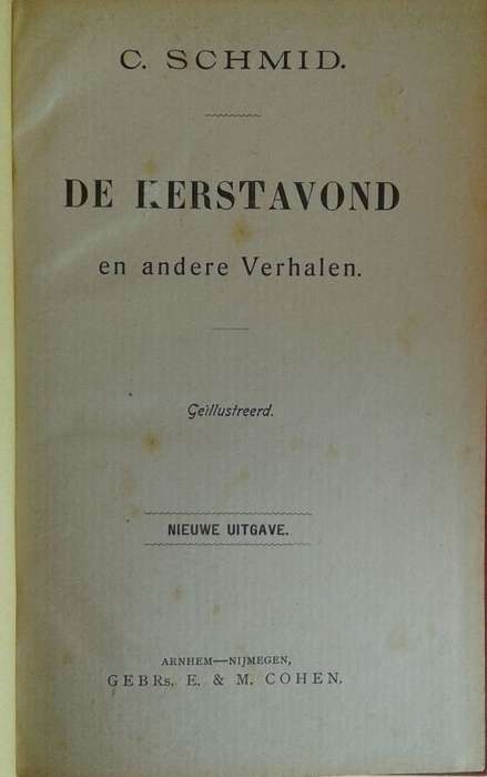 De Kerstavond en andere verhalen door C Schmid