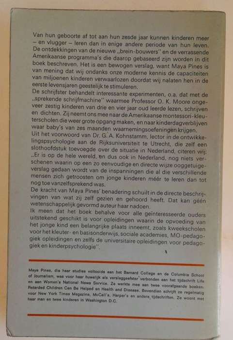 Kinderen kunner meer door Maya Pines
