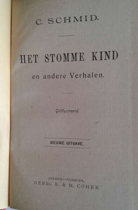 Het stomme kind en andere verhalen door C Schmid
