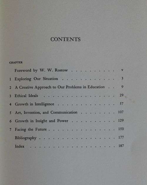 The creative individual (a study of new perspectives in American education)