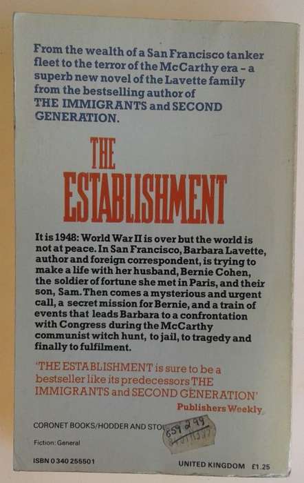 The establishment by Howard Fast