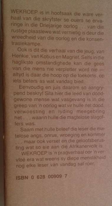 Wekroep deur Sita