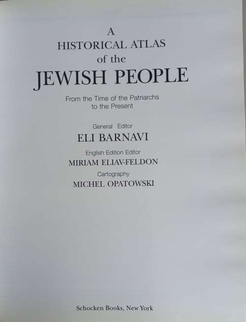A historical atlas of the Jewish people