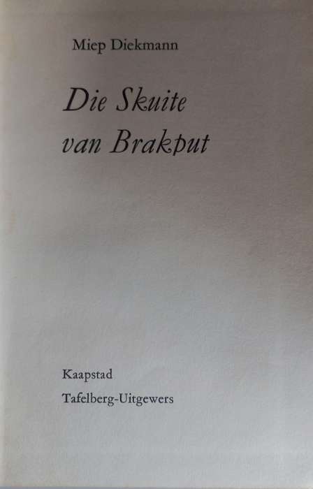 Die skuite van Brakput deur Miep Diekmann - Kadet nr 4