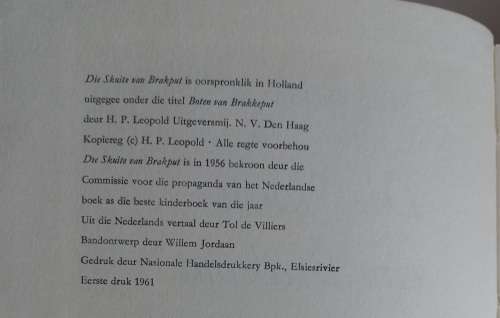 Die skuite van Brakput deur Miep Diekmann - Kadet nr 4