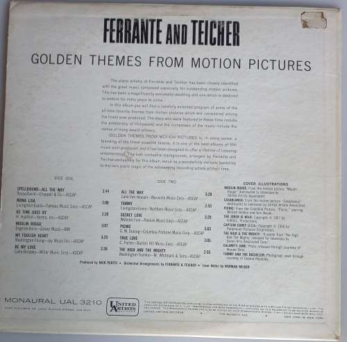 Ferrante and Teicher - Golden themes from motion pictures LP