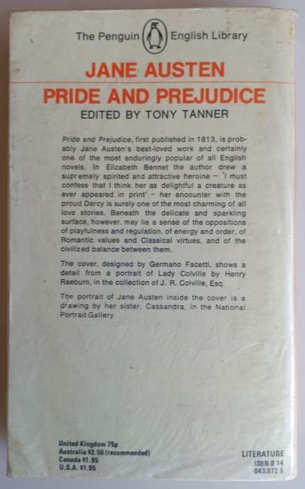 Pride and prejudice by Jane Austen