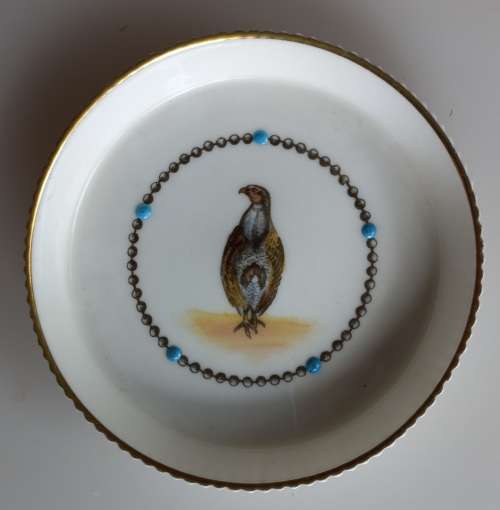 Royal Worcester coaster, bone china, hand painted