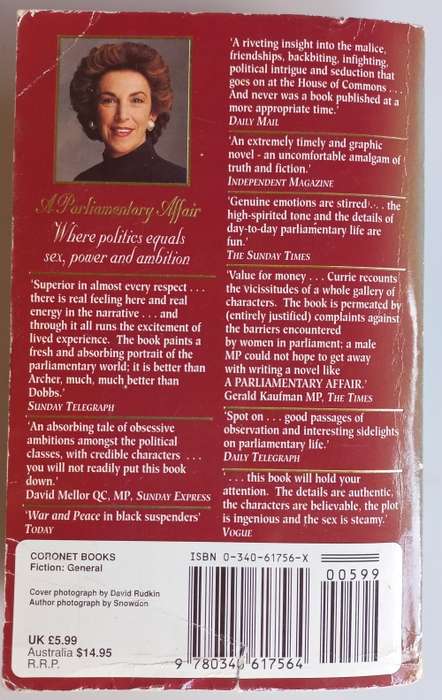 A parliamentary affair by Edwina Currie