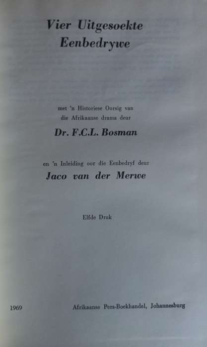 Vier uitgesoekte eenbedrywe deur FCL Bosman