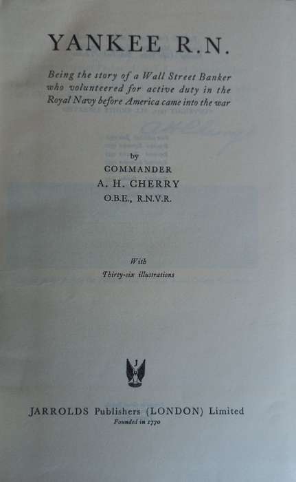 Yankee R.N. by Commander A.H. Cherry