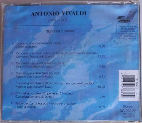 Antonio Vivaldi 1678-1741 cd