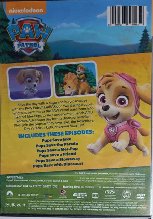 Paw patrol - brave heroes big rescues dvd