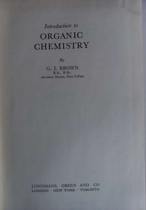 Introduction to organic chemistry