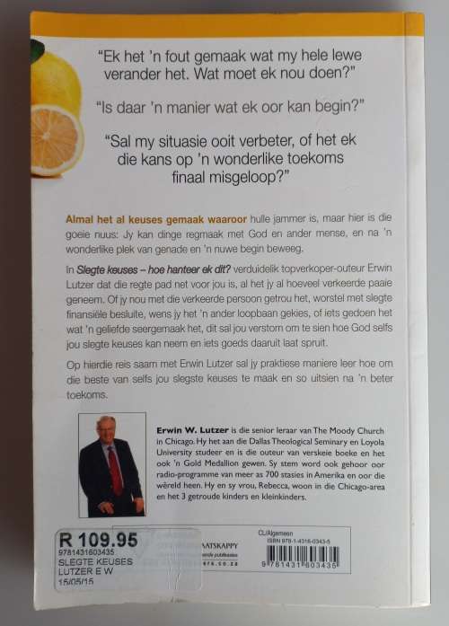 Slegte keuses - hoe hanteer ek dit deur Erwin W Lutzer