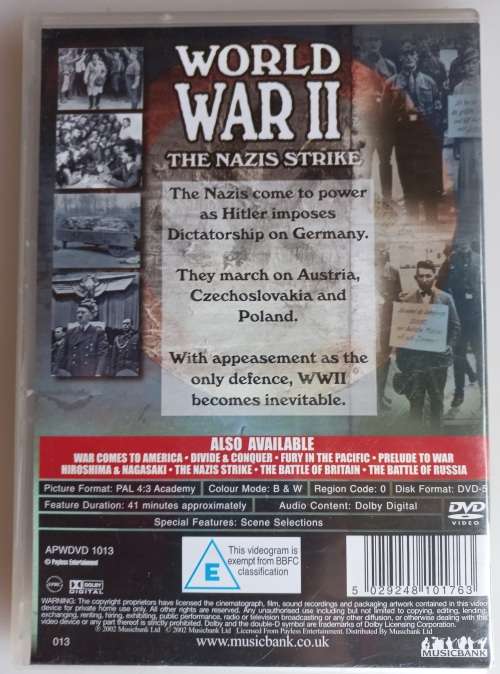 World war II The nazis strike dvd
