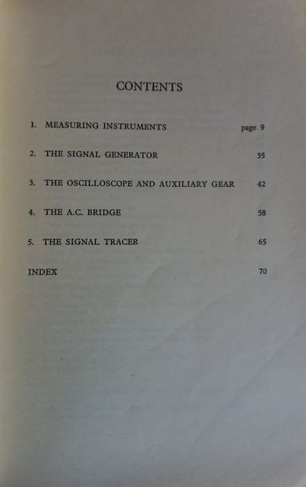 Radio servicing instruments by EN Bradley