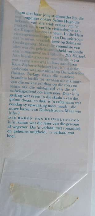 Die baron van Duiwelstroon deur Hannah du Plessis