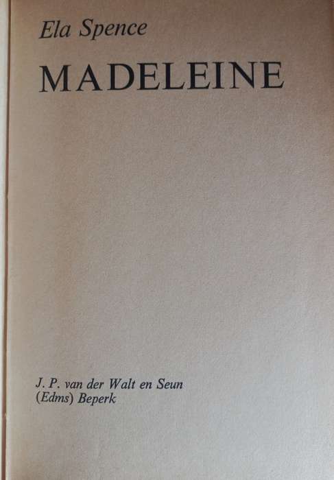 Madeleine deur Ela Spence