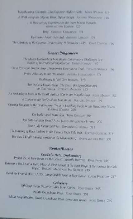 The journal of the mountain club of South Africa - 2000