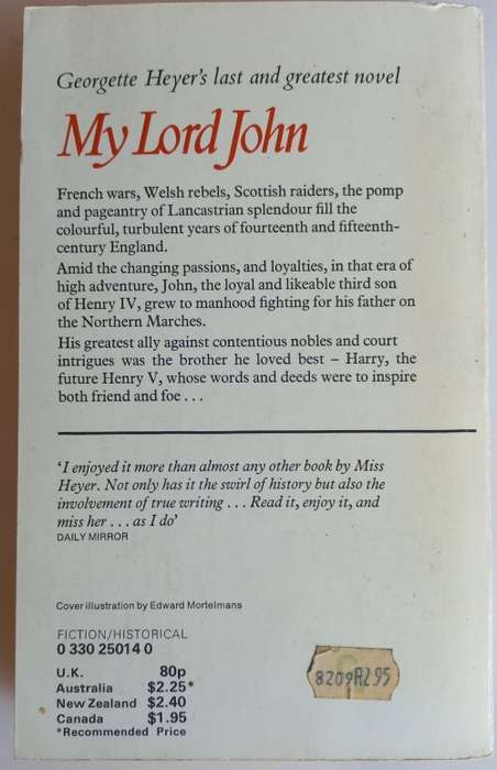 My lord John by Georgette Heyer