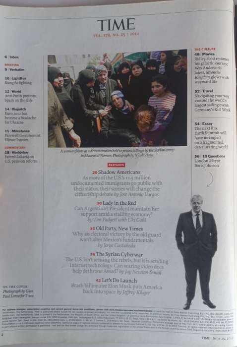 Time magazine June 25, 2012
