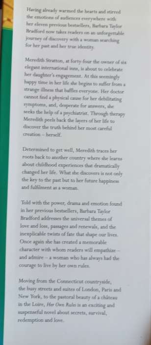 Her own rules by Barbara Taylor Bradford