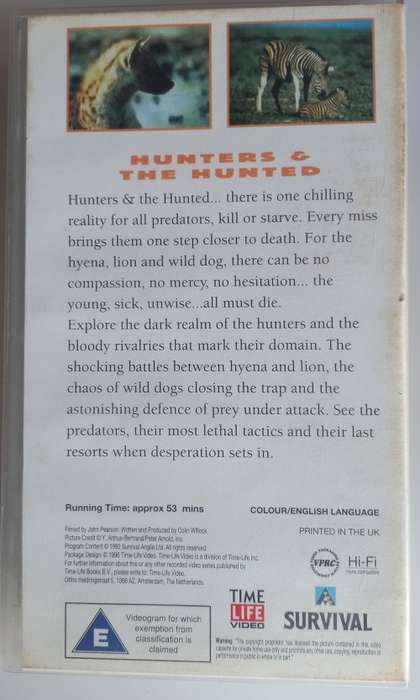 Predators of the wild - Hunters & The hunted VHS