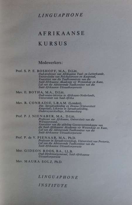 Linguaphone Afrikaanse kursus