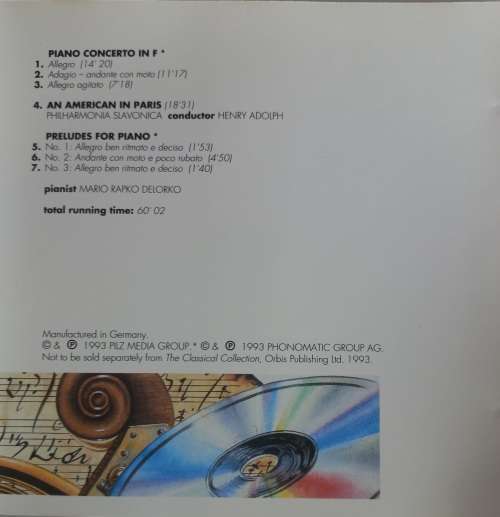 Gershwin - Modern masterpieces cd
