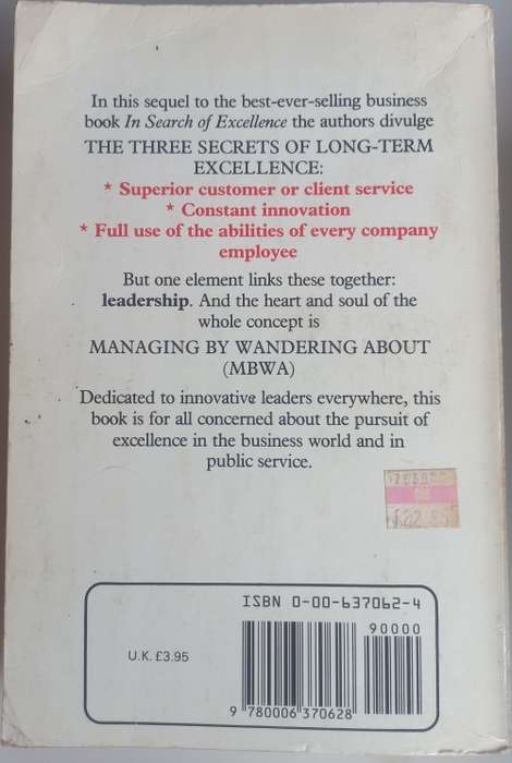 A passion for excellence by Tom Peters