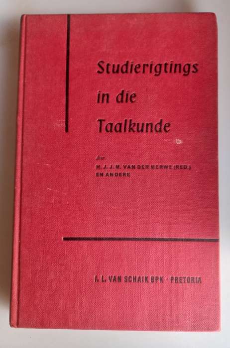 Studierigtings in die taalkunde deur HJJM van der Merwe