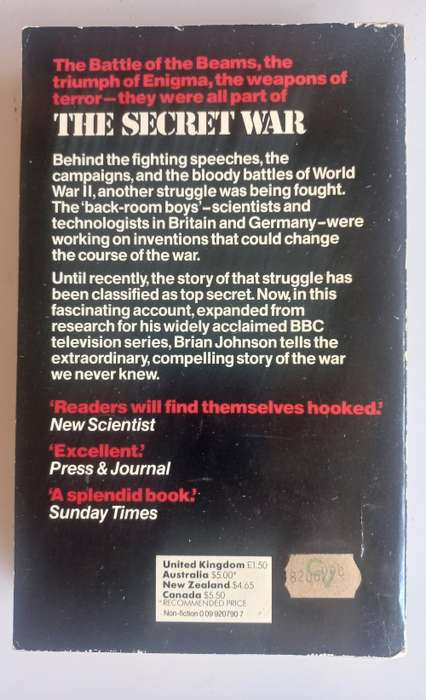 The secret war by Brian Johnson
