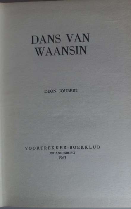 Dans van waansin deur Deon Joubert