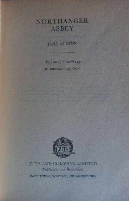 Northanger abbey by Jane Austen